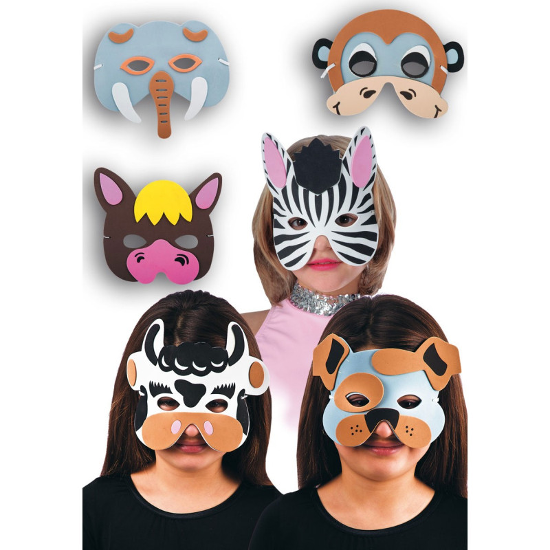 Pena gumová maska zvieraťa